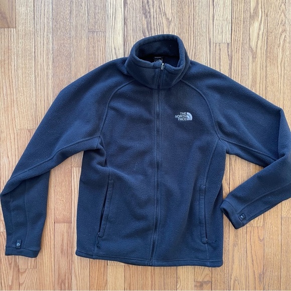 The North Face Mens Full Zip Fleece Jacket Black Size Small - Picture 1 of 7
